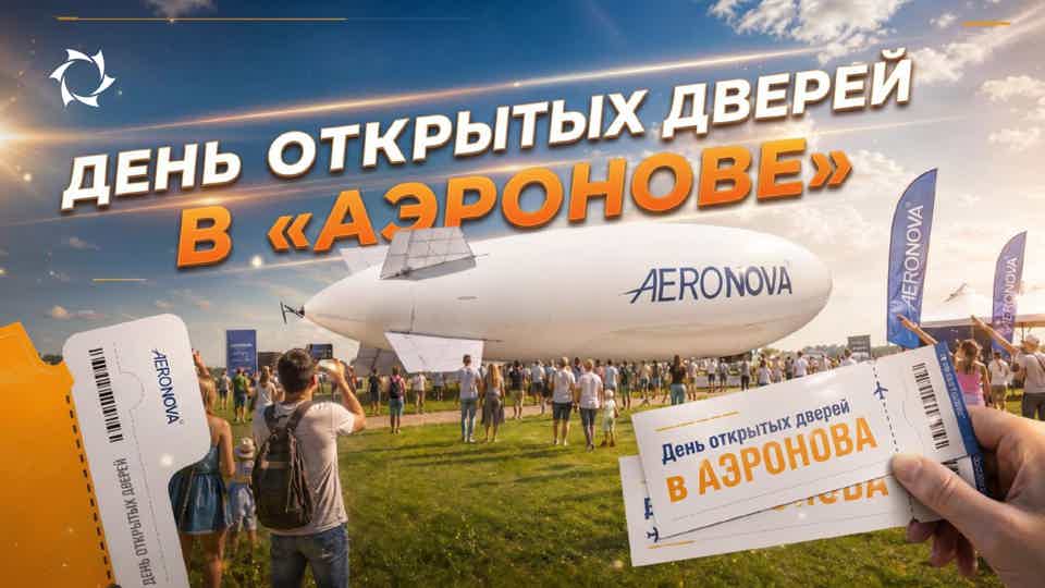 Увидеть полёт беспилотного дирижабля NOVA-01 (НОВА-01) своими глазами можно уже 5 июня!