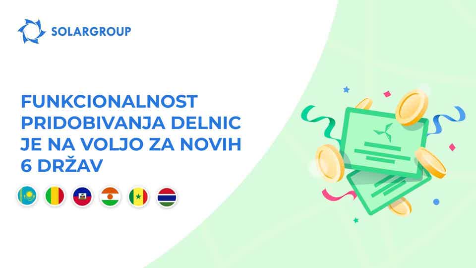 Odpiramo funkcionalnost v Kazahstanu, Maliju, Haitiju, Nigru, Senegalu in Gambiji.