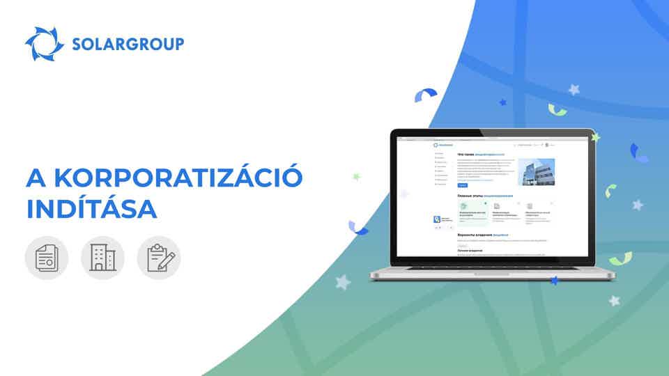 A korporatizáció funkcionalitása készen áll a webirodában történő bevezetésre