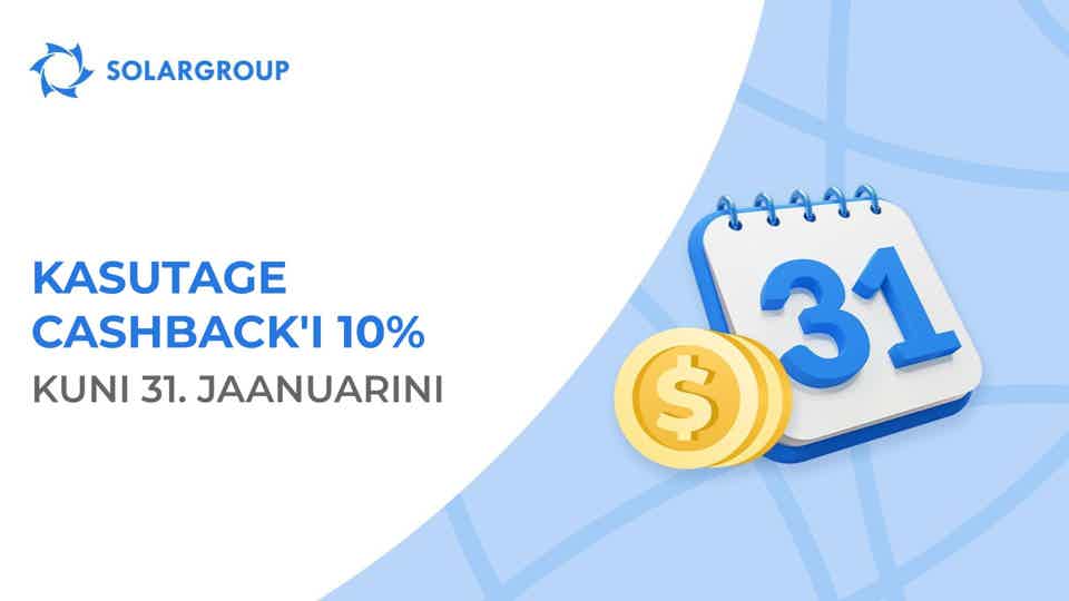Cashback kehtib vähem kui kuu aega