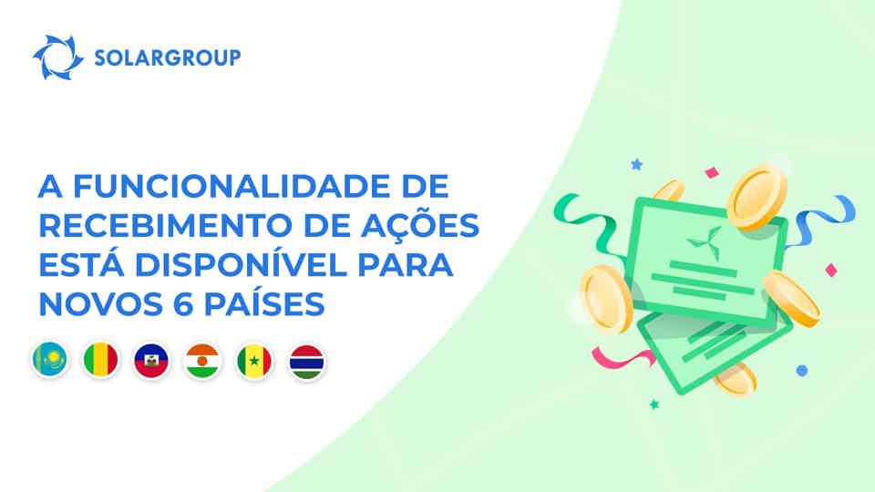 Disponibilização da funcionalidade ao Cazaquistão, Mali, Haiti, Nigéria, Senegal e Gâmbia.