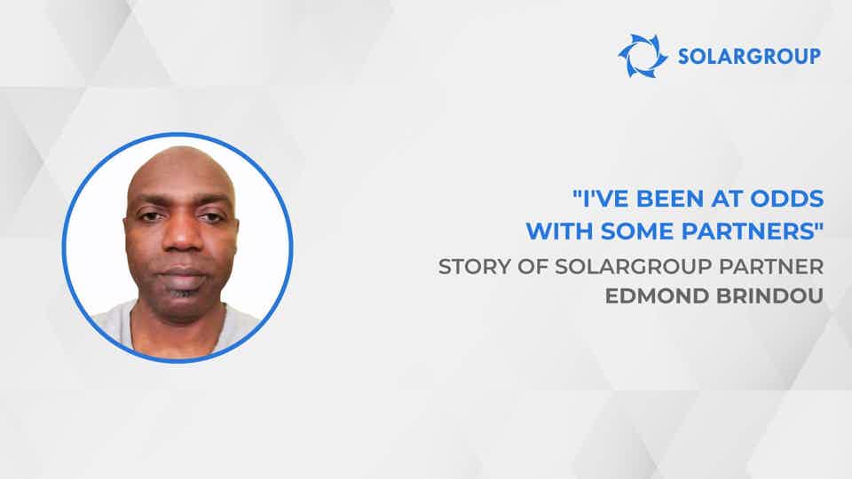 Partners work towards common financial well-being | Story of SOLARGROUP partner Edmond Brindou