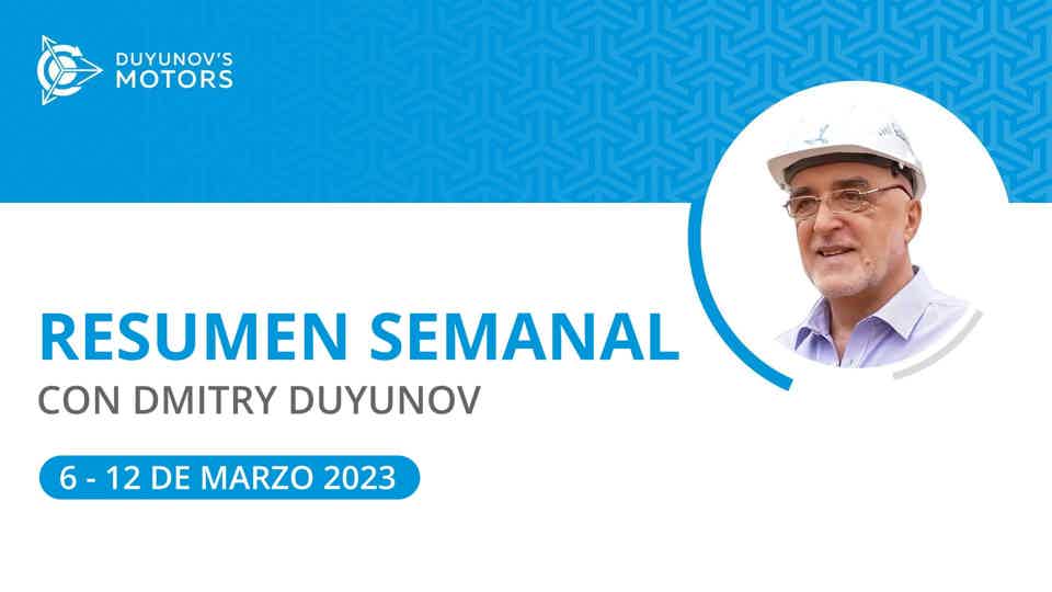 Resumen semanal en el proyecto "Motores de Duyunov"