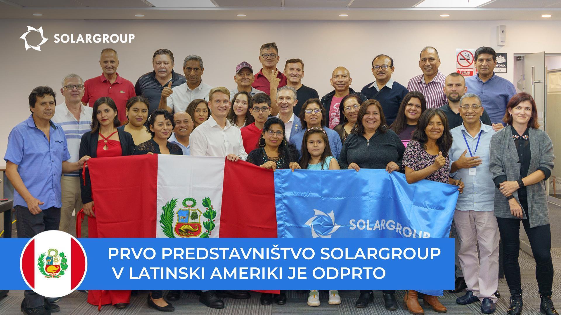 Nov korak za razvoj projektov v Latinski Ameriki: odprlo se je nacionalno predstavništvo SOLARGROUP v Peruju