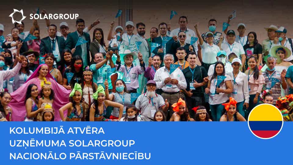 Kolumbijā atvēra uzņēmuma SOLARGROUP nacionālo pārstāvniecību
