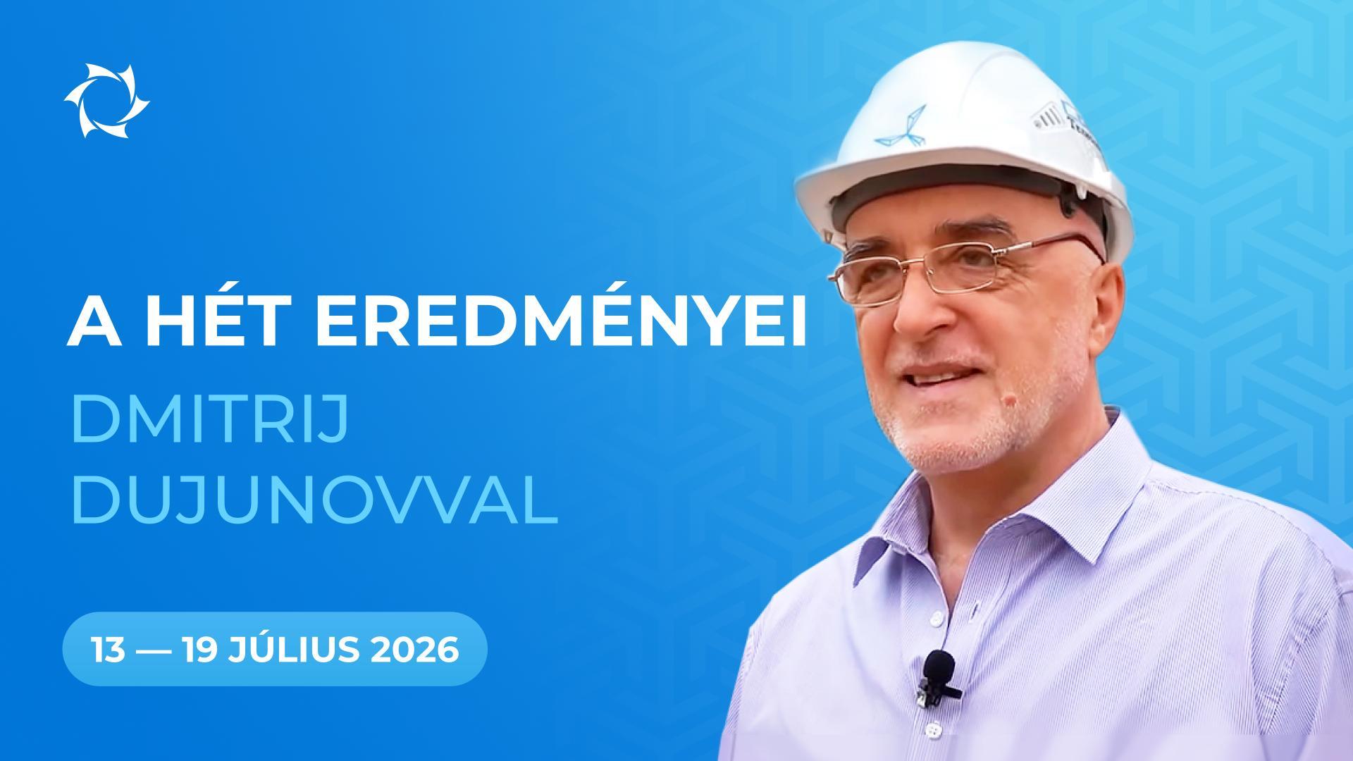 A hét eredményei a „Duyunov Motorok” projektben