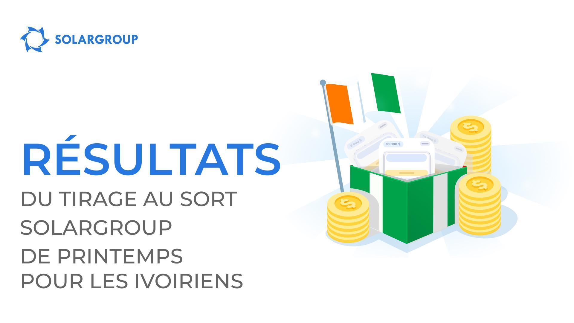 Découvrez les gagnants qui ont reçu les prix au tirage au sort SOLARGROUP