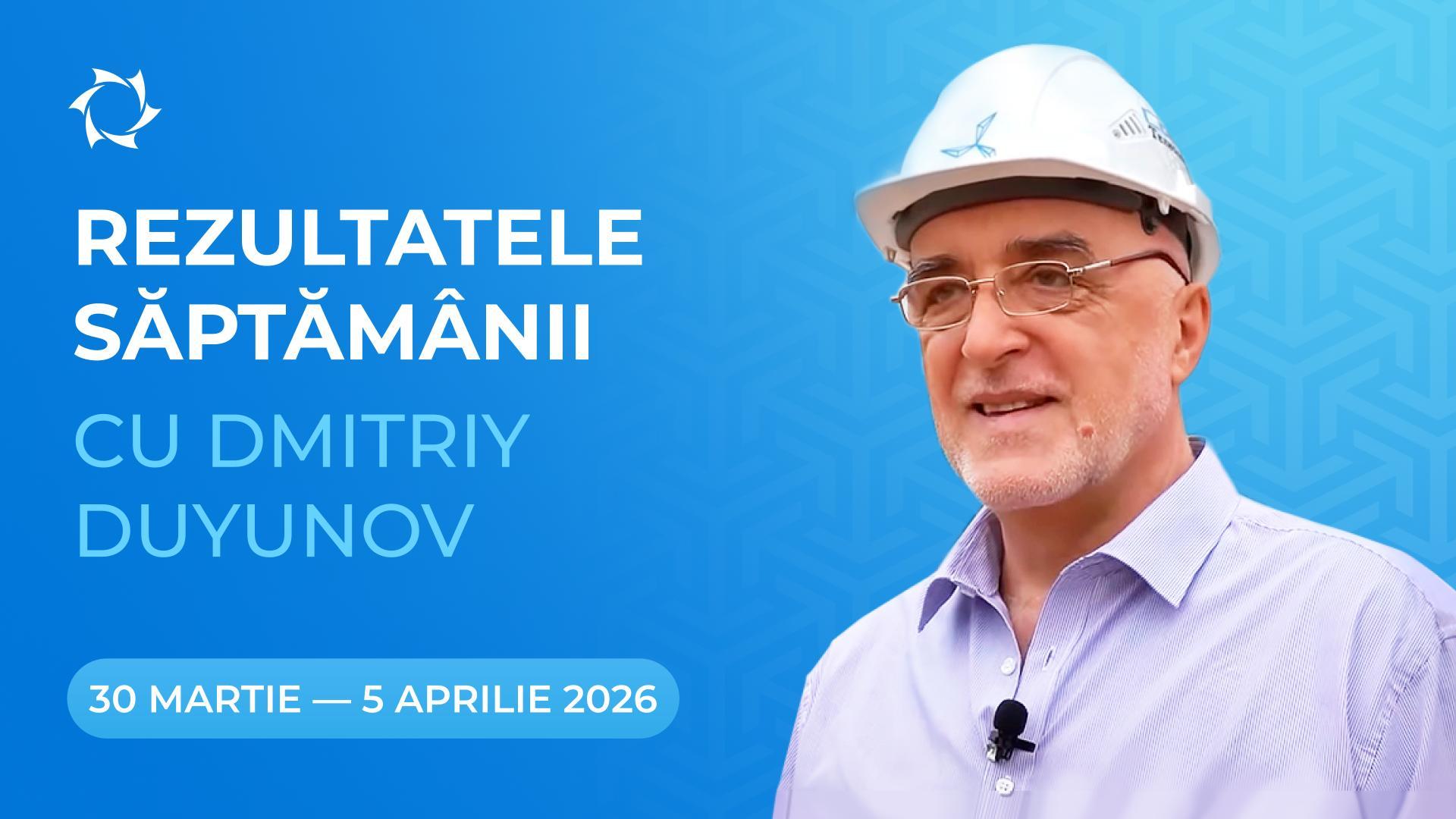 Rezumatul săptămânii în proiectul "Motoarele lui Duyunov"