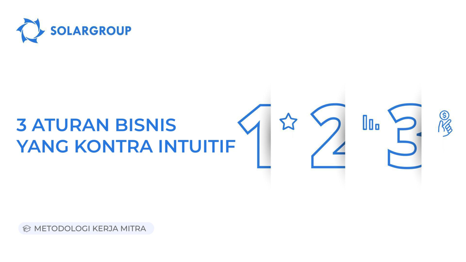 3 aturan bisnis yang kontra intuitif | Metodologi Kerja Mitra