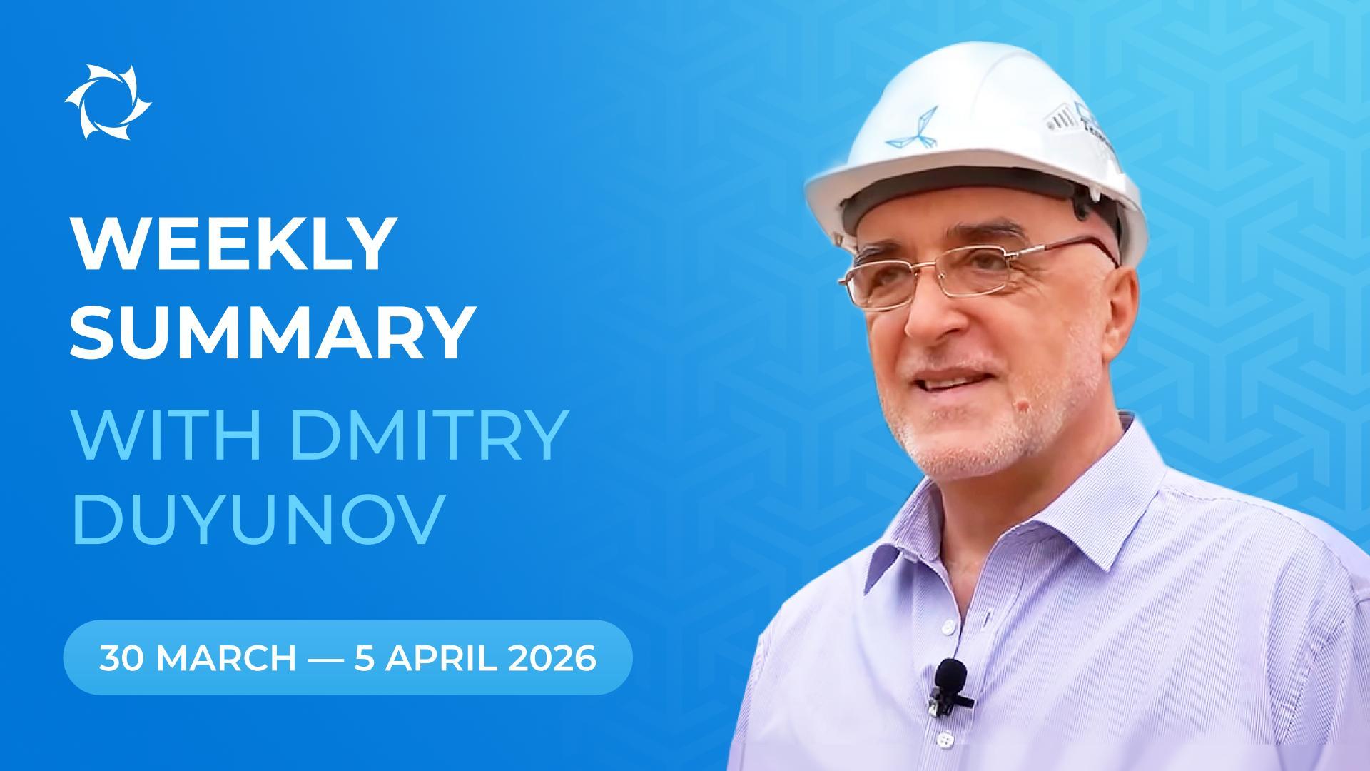 Weekly summary for the Duyunov Motors project