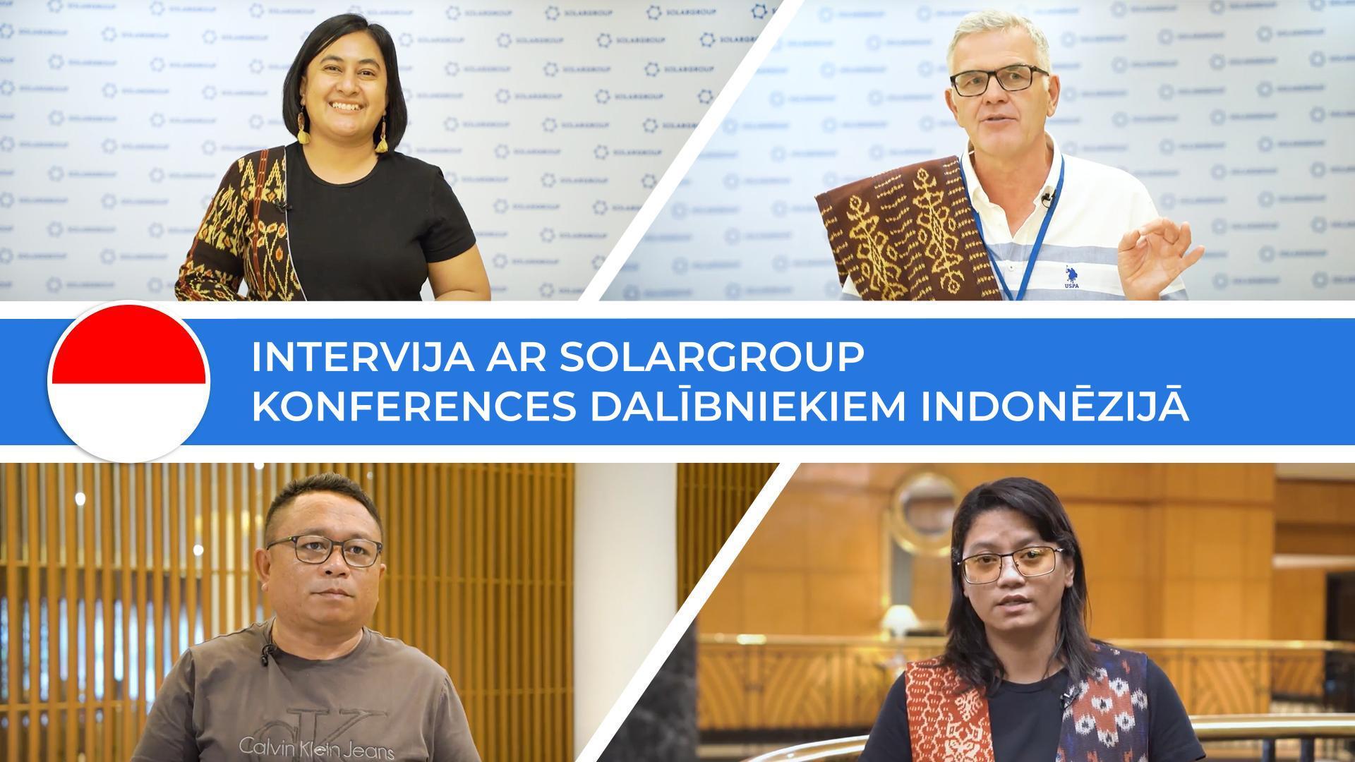 Intervija ar konferences dalībniekiem Indonēzijā: spēcīgs pozitīvisma lādiņš