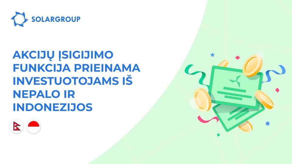 Pristatome galimybę dar dviem šalims.