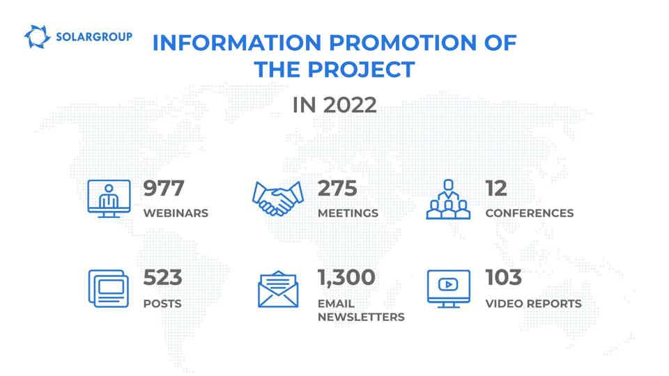 Information promotion of the project at stage 17