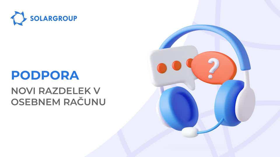 Več podpore v vašem osebnem računu