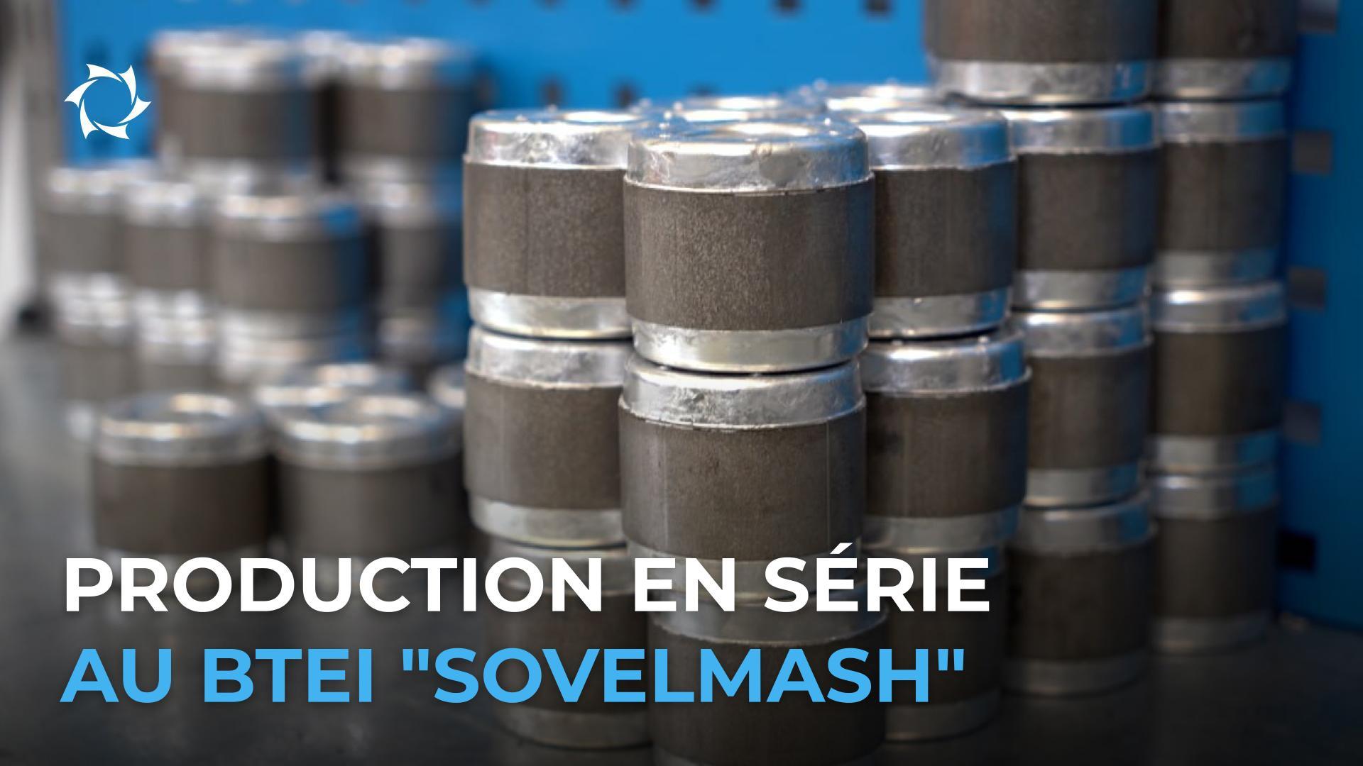 Composants des futurs produits "Sovelmash", fabriqués sur ses propres équipements