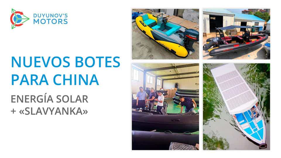 En China lanzarán la producción de botes eléctricos solares con motores en "Slavyanka"