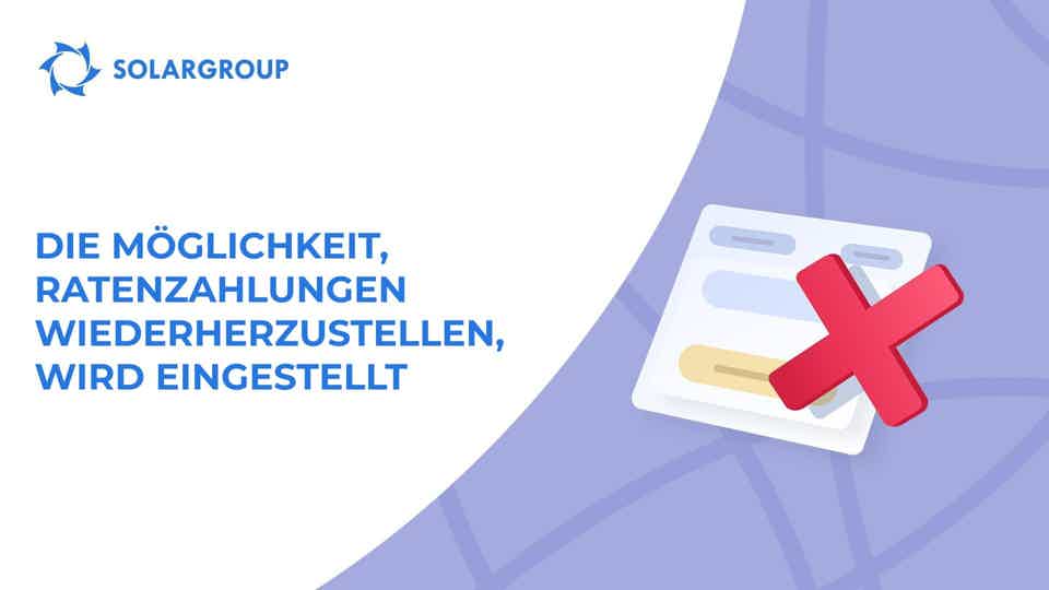 "Wer kann ab dem 1. Januar die gekündigte Ratenzahlungen nicht mehr wiederherstellen? "