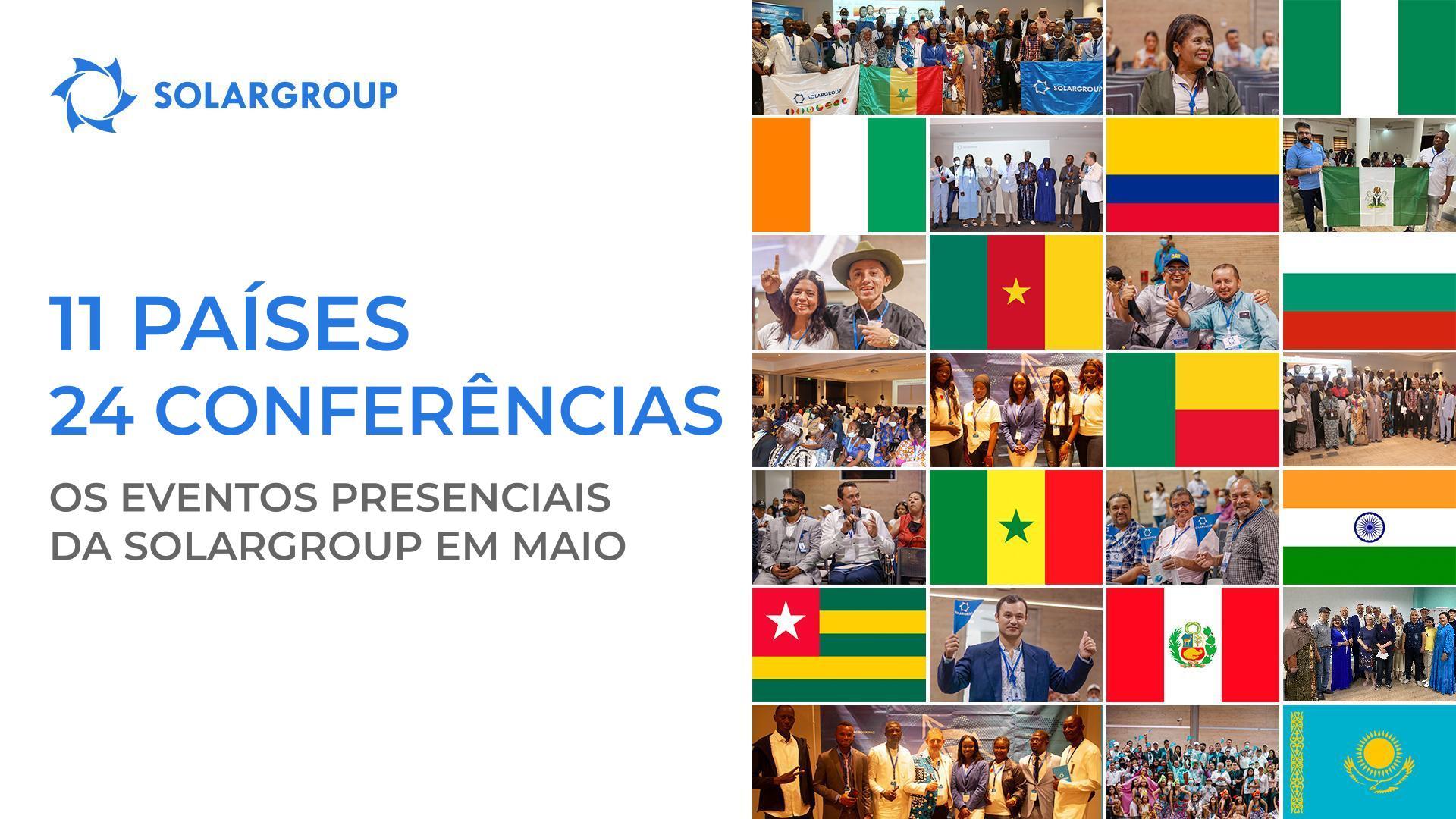 11 países e 24 conferências: os eventos presenciais da SOLARGROUP realizados em maio