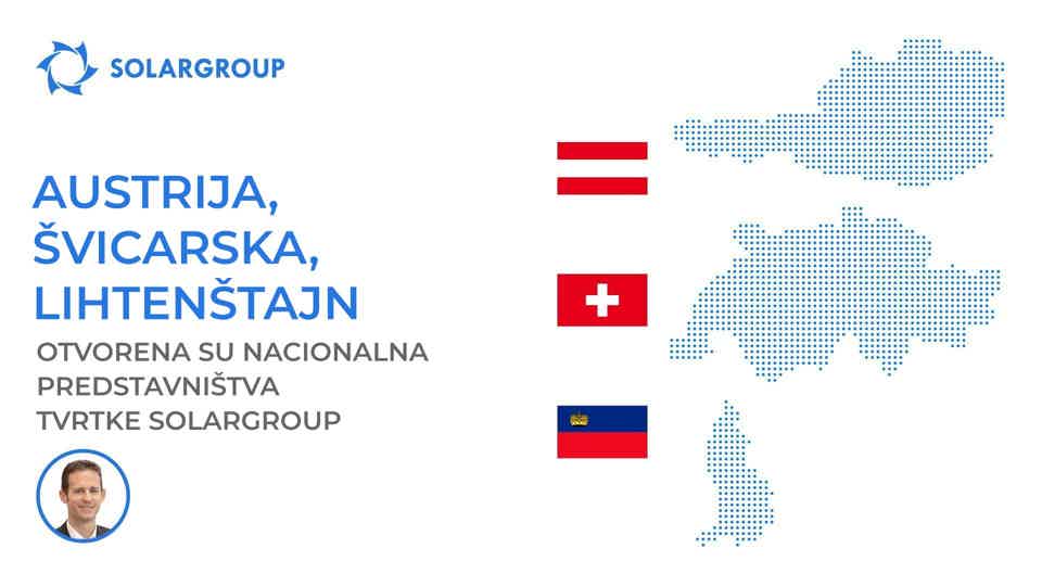 Nacionalna predstavništva tvrtke SOLARGROUP otvorena su u tri europske zemlje u isto vrijeme