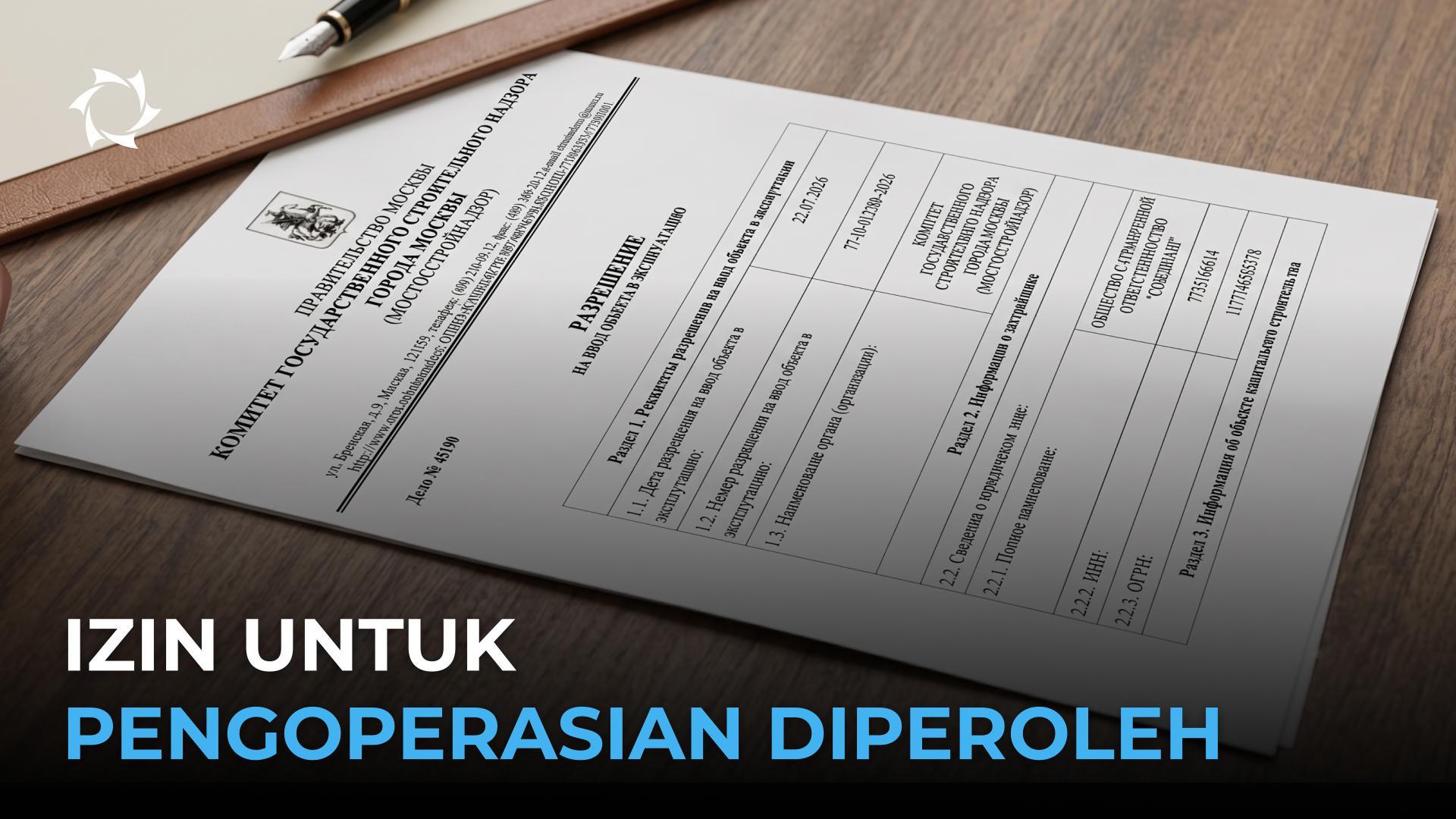 Perusahaan Sovelmash telah menerima dokumen yang telah lama dinantikan!