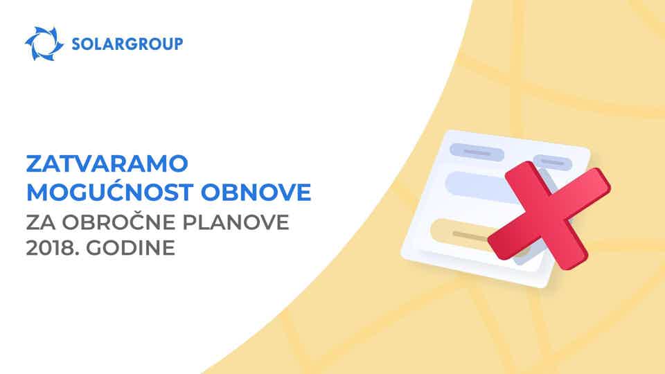 Požurite obnoviti obročni plan do 20. travnja!