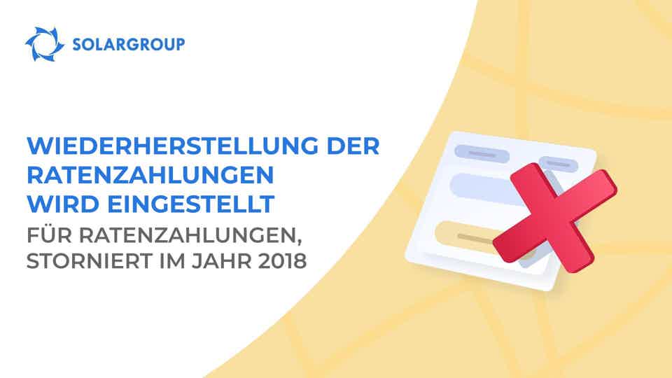 Nutzen Sie die verbleibende Zeit, um Ihre Ratenzahlung bis zum 20. April wiederherzustellen!