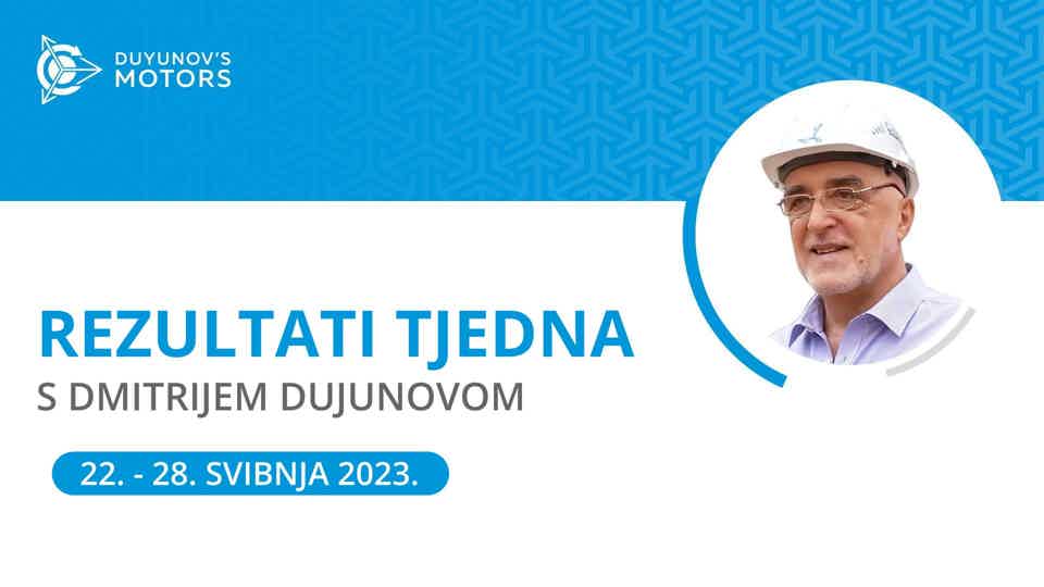 Rezultati tjedna u projektu "Duyunov Motori"