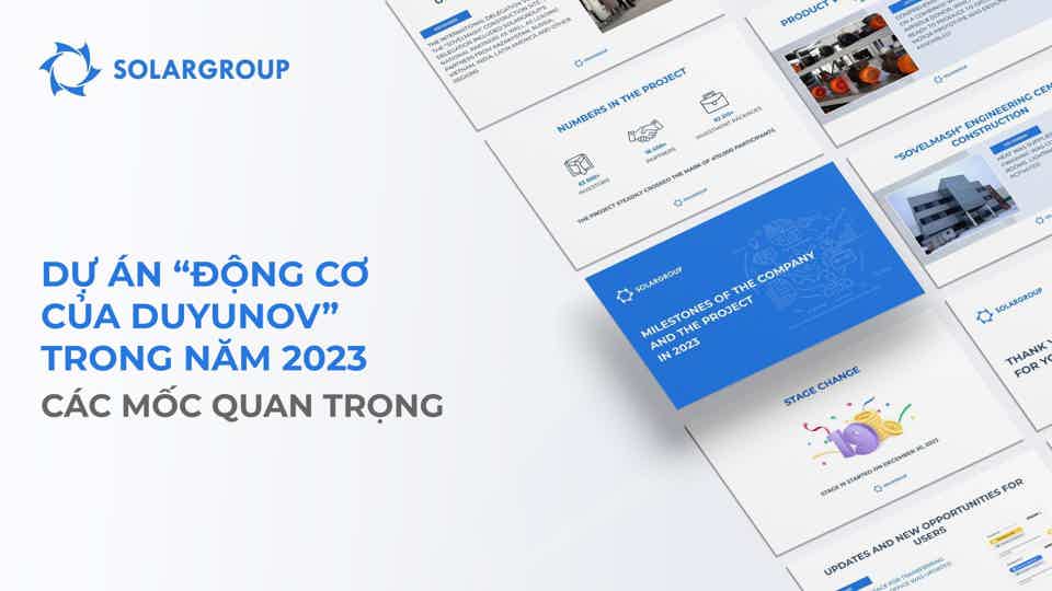 Các mốc quan trọng của năm 2023 ở dạng trình bày