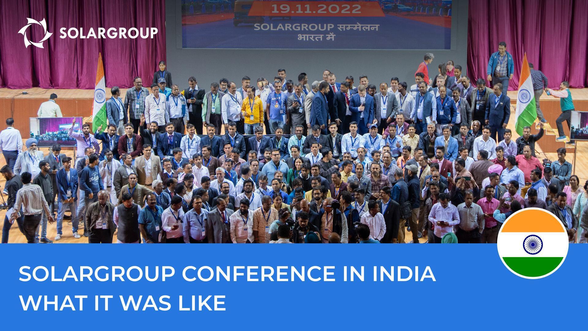 SOLARGROUP conference in India: what the event is memorable for