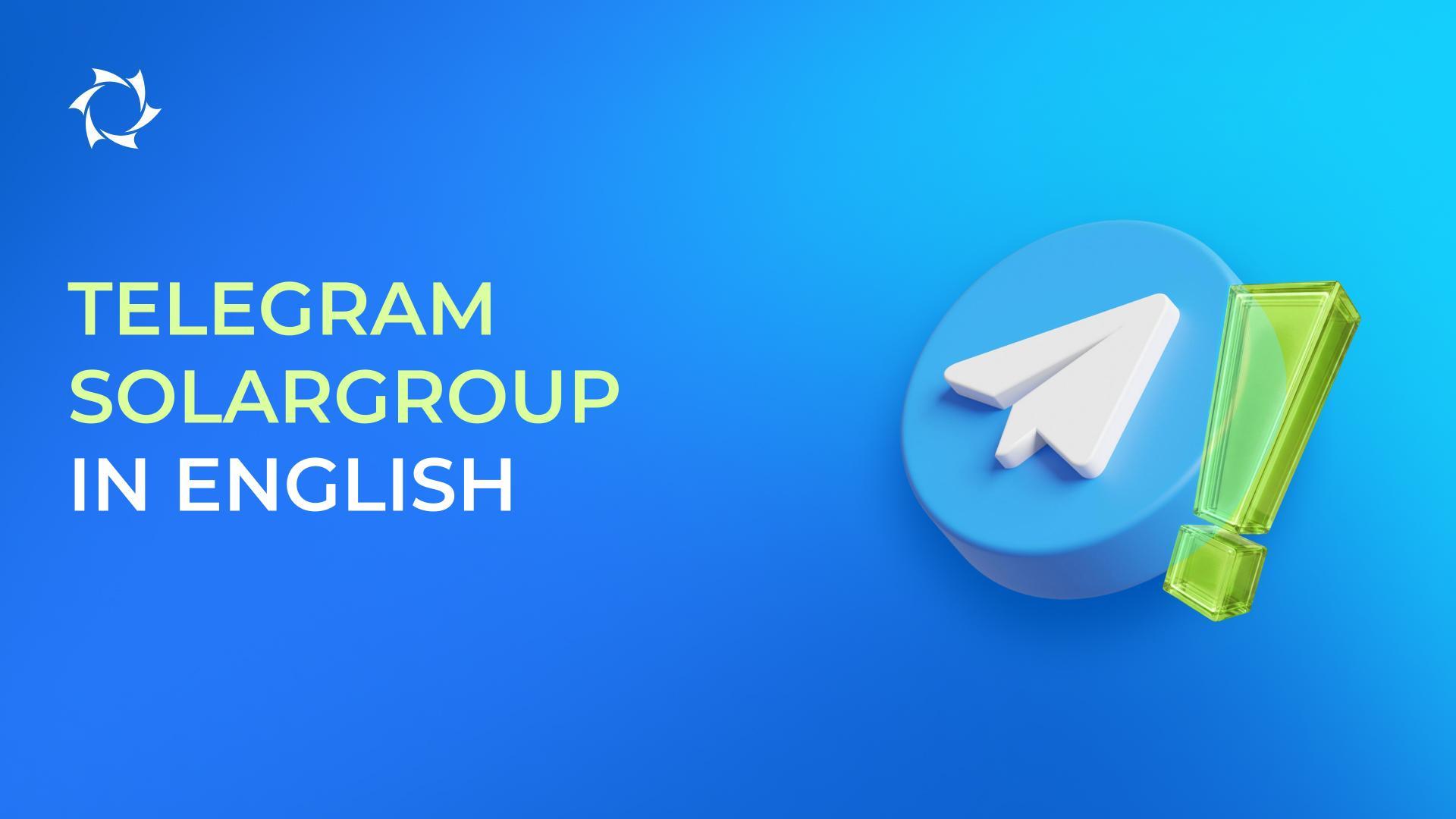 We're bringing back our English-language Telegram channel
