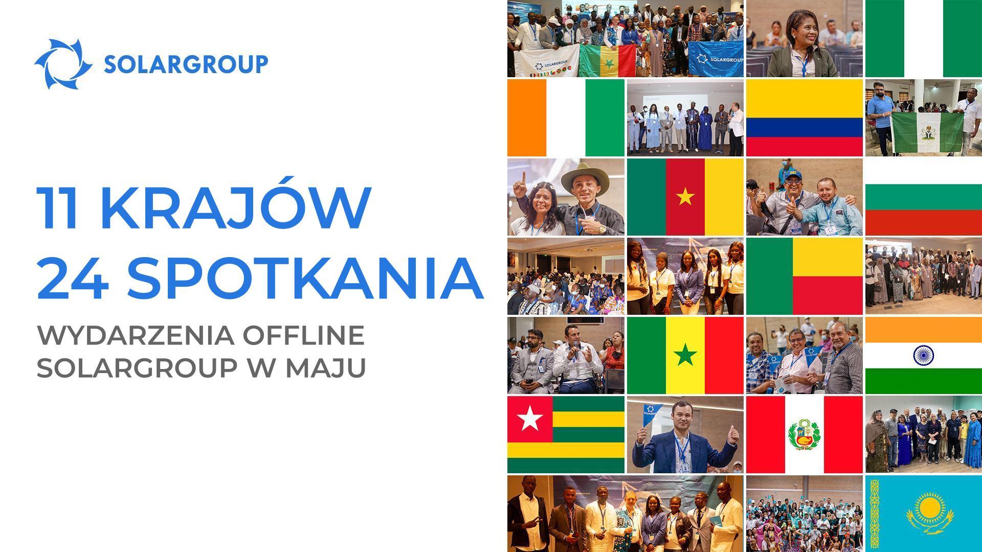 11 krajów i 24 spotkania: wydarzenia SOLARGROUP offline w maju