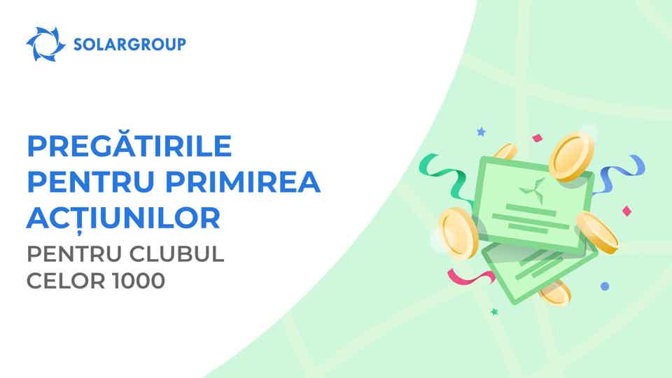 Funcționalitatea de pregătire pentru transformarea în societate pe acțiuni este disponibilă pentru o nouă categorie de investitori