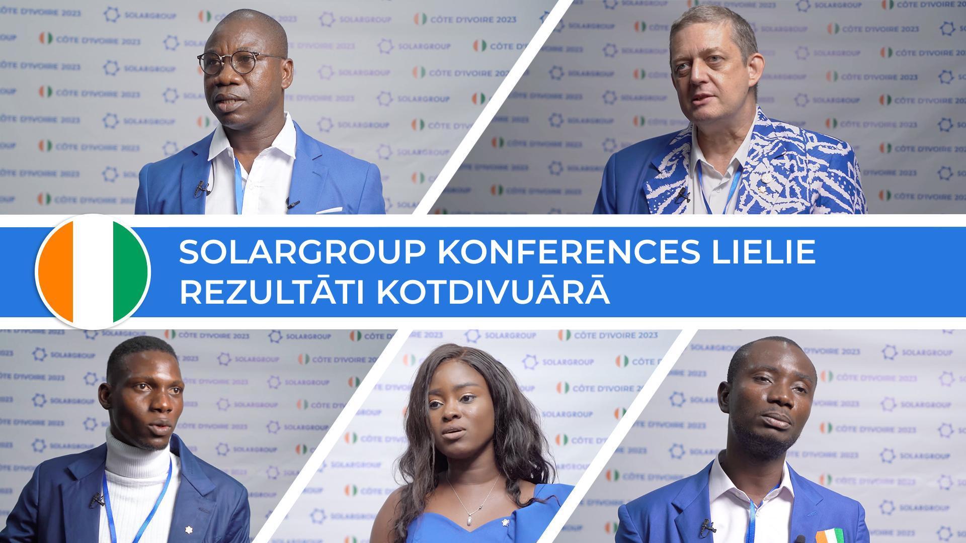 «Pasaulei ir jāredz jaunie dzinēji uz «Slavjanka!» – SOLARGROUP konferences Abidžanā dalībnieku atsauksmes